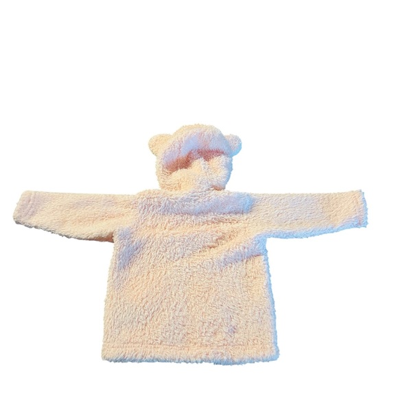 Patagonia Soft Fleece Zippered Fuzzy Jacket in Soft Pink Sz 6-12 Mos - Picture 5 of 11